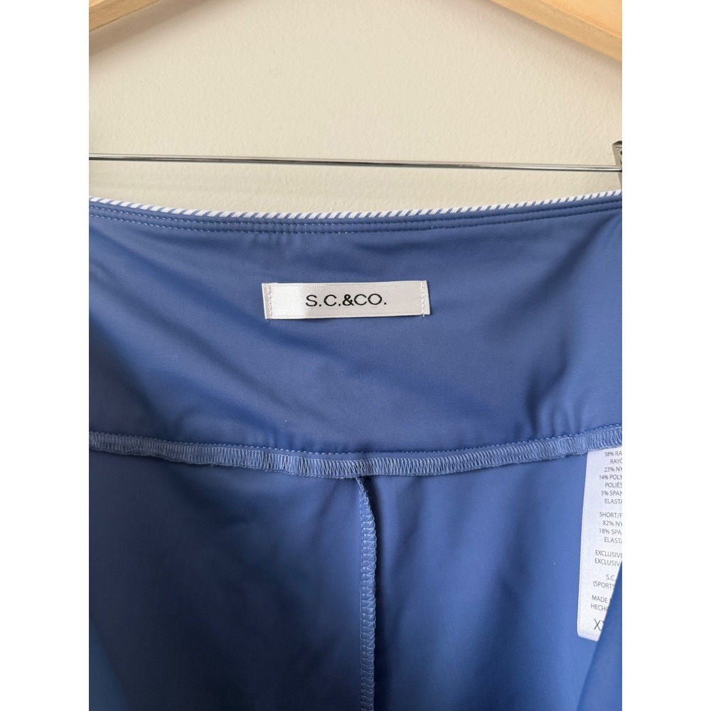 S.C. & Co. Sportswear Blue White‎ Pinstripe Skort Active Golf Tennis XXL - Picture 6 of 7
